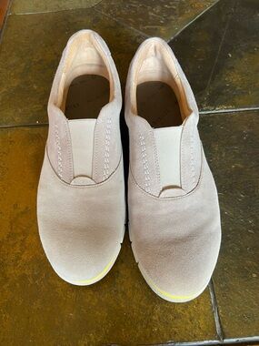 Slip-On Suede Sneakers in Grey